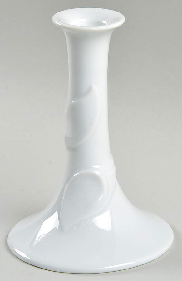 Fleuron White 5" Candlestick by Hutschenreuther-1