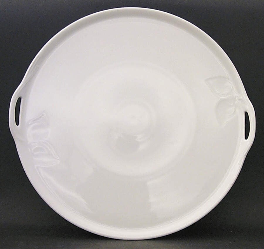 Fleuron White Round Torte Plate by Hutschenreuther-1