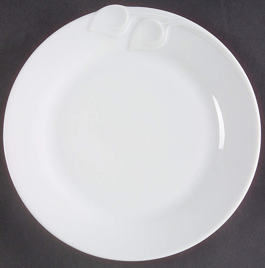 Fleuron White Salad Plate by Hutschenreuther-1