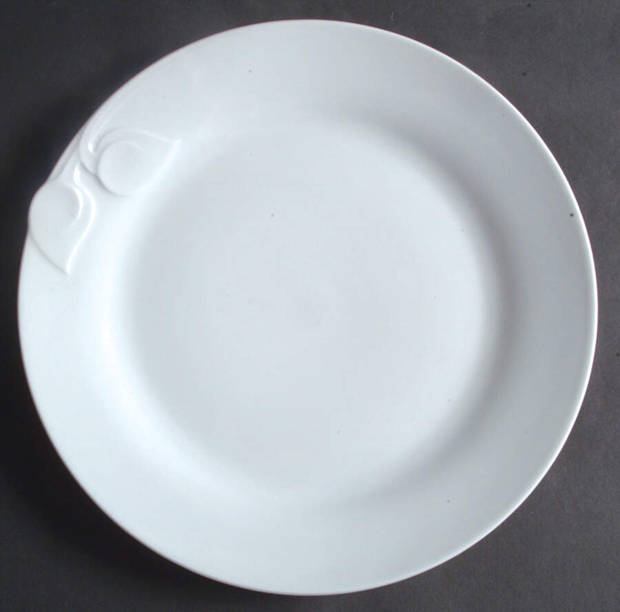 Fleuron White Large Dinner Plate by Hutschenreuther-1