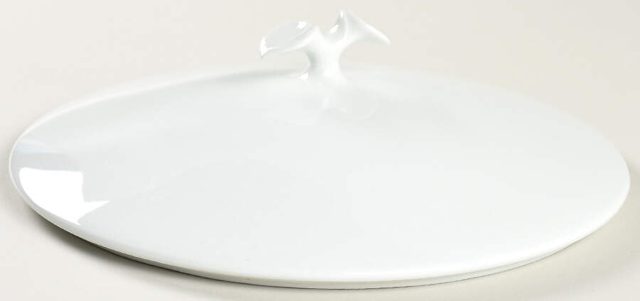 Fleuron White Round Vegetable No Lid by Hutschenreuther-1