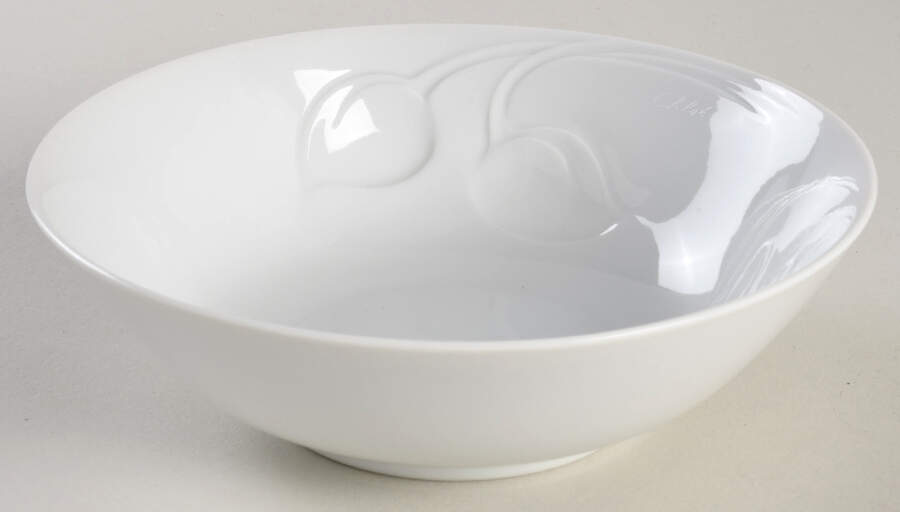 Fleuron White Coupe Cereal Bowl by Hutschenreuther-1