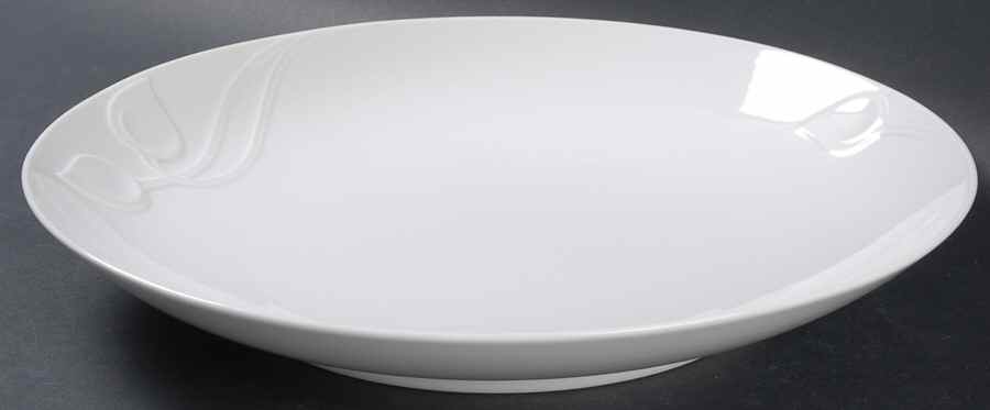 Fleuron White Deep Round Platter by Hutschenreuther-1