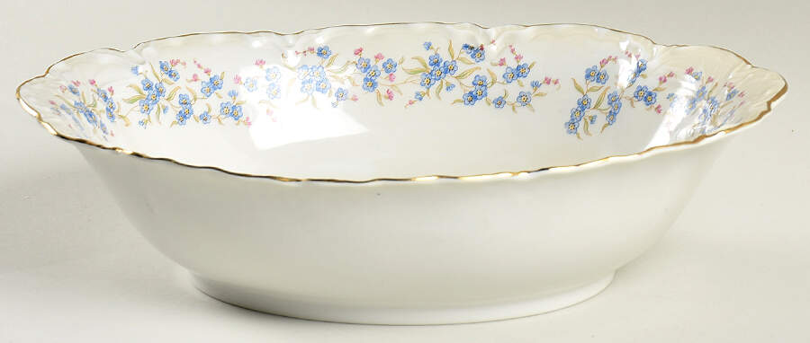 Forget Me Not 10" Oval Vegetable Bowl by Hutschenreuther-1