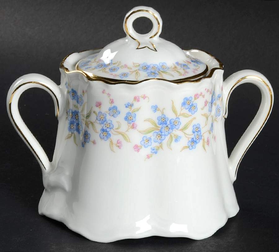 Forget Me Not Mini Sugar Bowl & Lid by Hutschenreuther-1