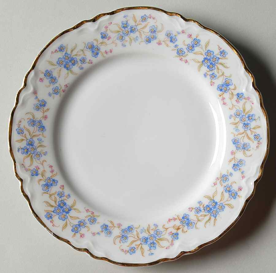 Forget Me Not Bread & Butter Plate by Hutschenreuther-1