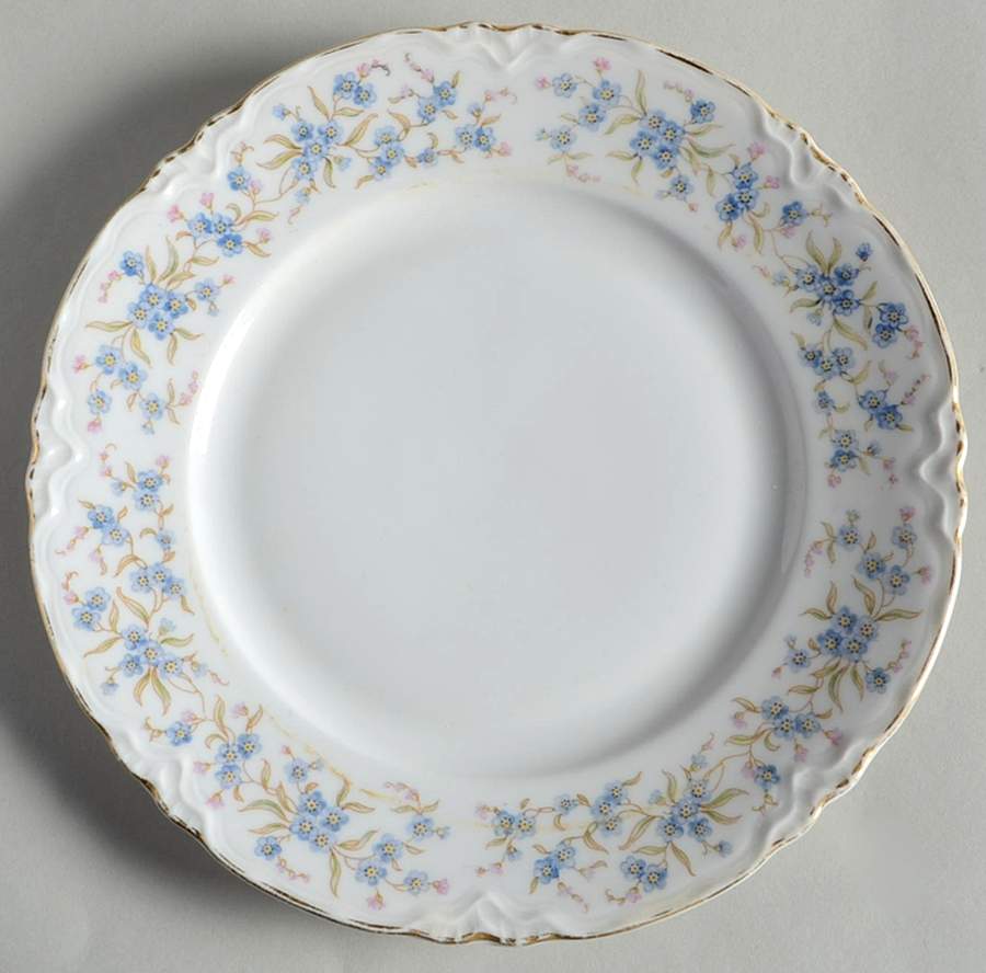 Forget Me Not Salad Plate by Hutschenreuther-1
