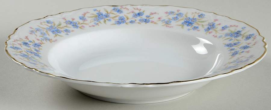 Forget Me Not Rim Soup Bowl by Hutschenreuther-1