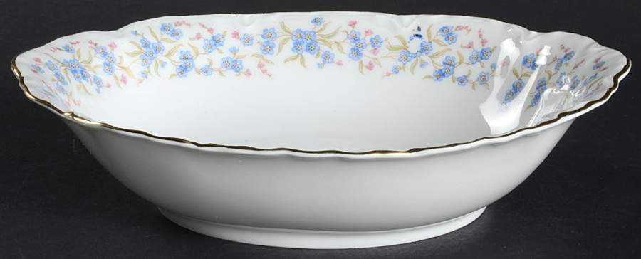 Forget Me Not 8" Oval Vegetable Bowl by Hutschenreuther-1