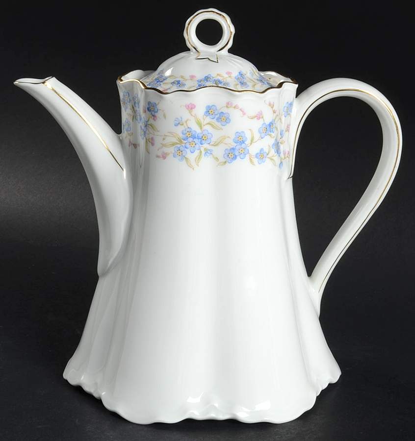 Forget Me Not Small Coffee Pot & Lid by Hutschenreuther-1