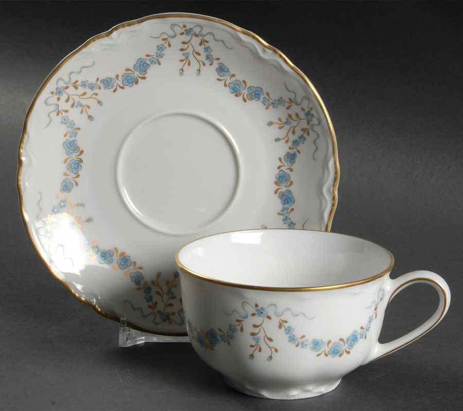 Fontainebleau Flat Cup & Saucer Set by Hutschenreuther-1