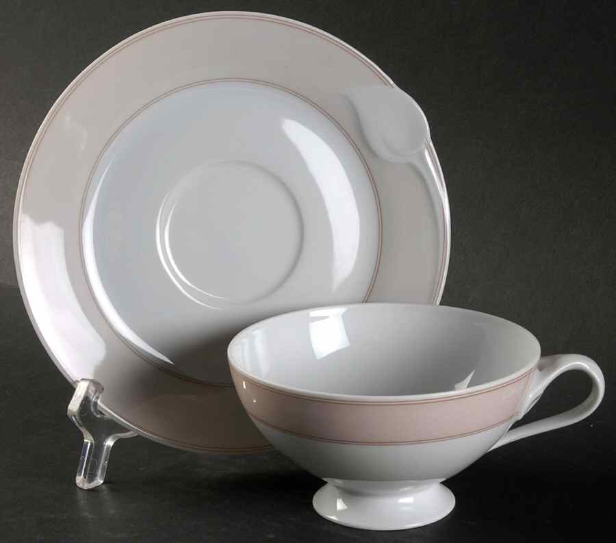 Fontaine Footed Cup & Saucer Set by Hutschenreuther-1