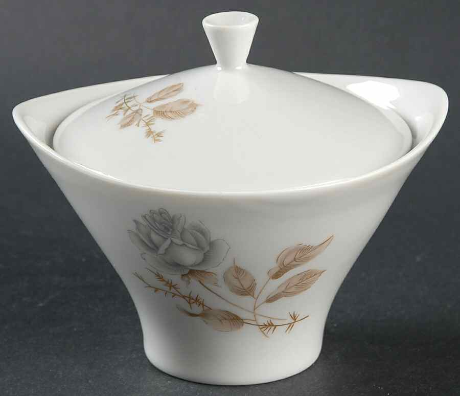 Forest Rose Sugar Bowl & Lid by Hutschenreuther-1