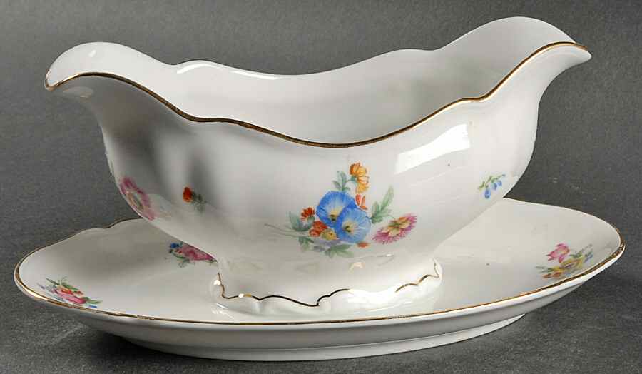 The Franklin Gravy Boat with Attached Underplate by Hutschenreuther-1