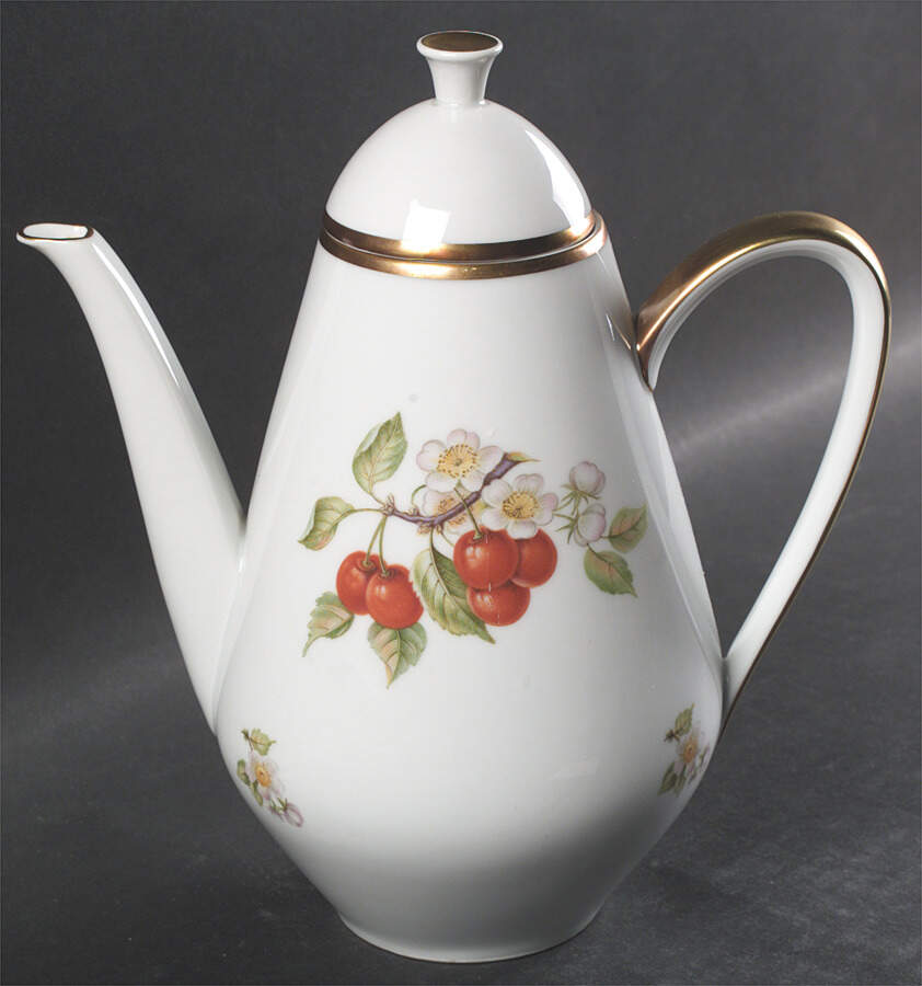 Fruit Coffee Pot & Lid by Hutschenreuther-1