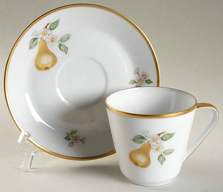 Fruit Flat Cup & Saucer Set by Hutschenreuther-1