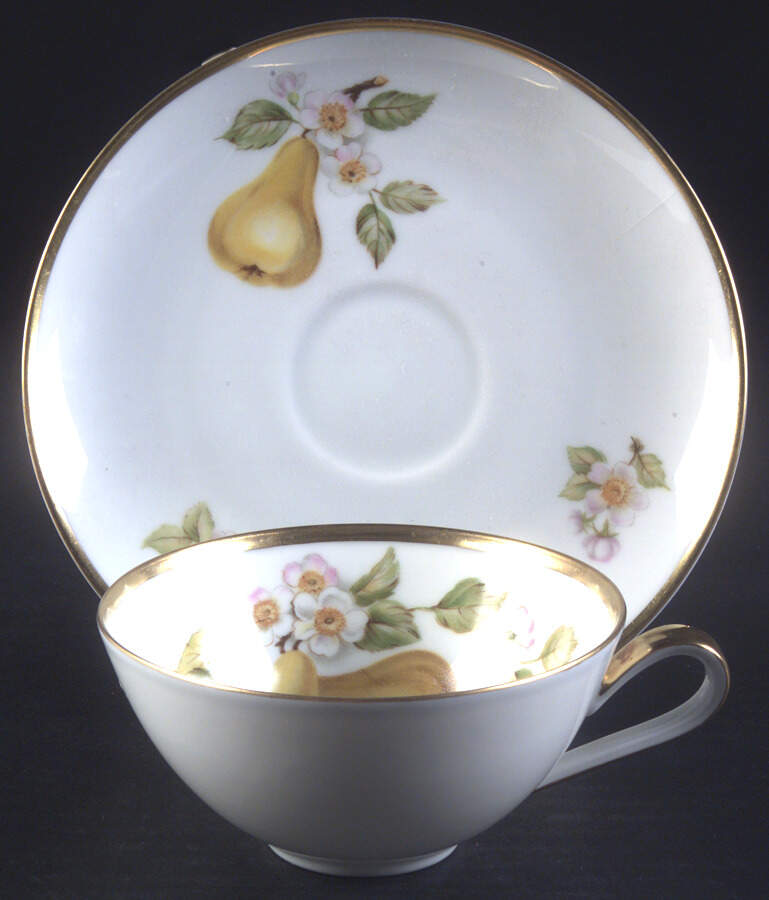 Fruit Flat Cup & Saucer Set by Hutschenreuther-1