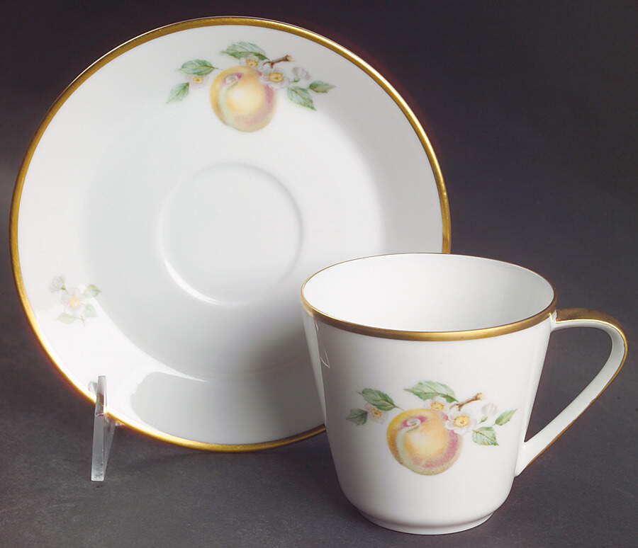 Fruit Flat Cup & Saucer Set by Hutschenreuther-1