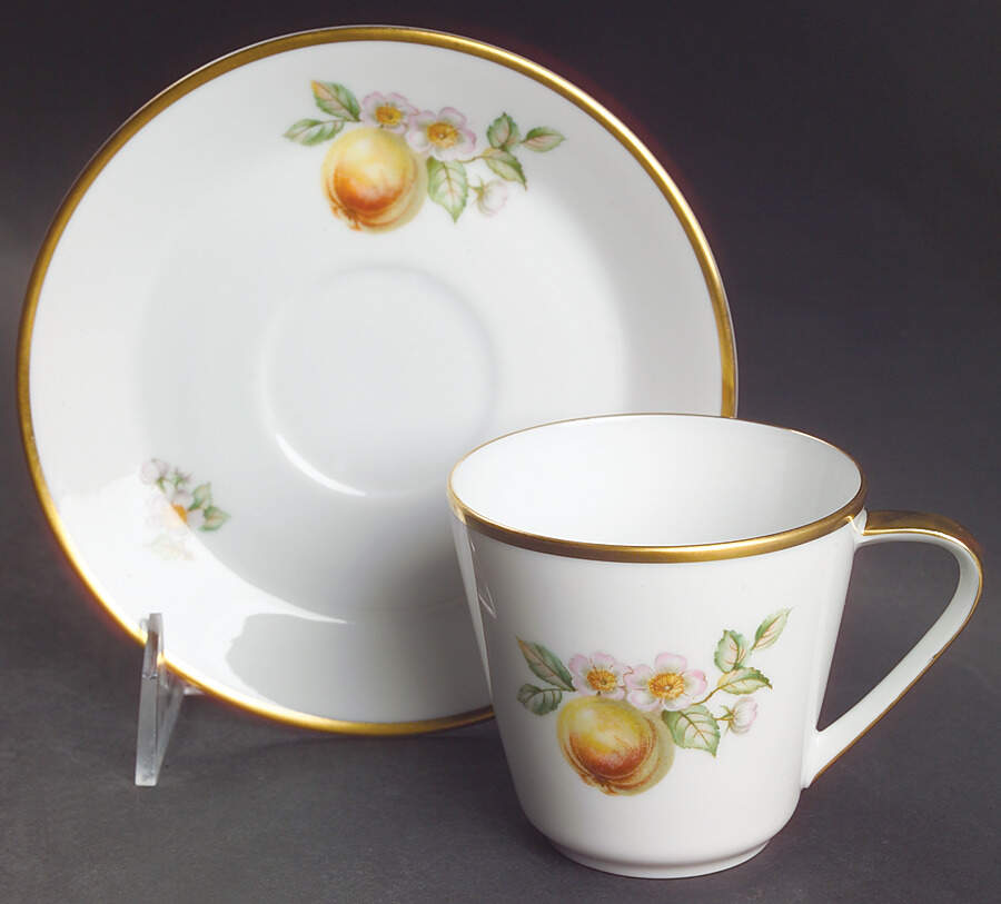 Fruit Flat Cup & Saucer Set by Hutschenreuther-1