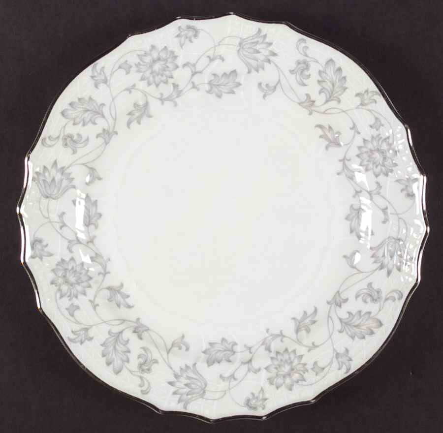 Gray Lace Dinner Plate by Hutschenreuther-1