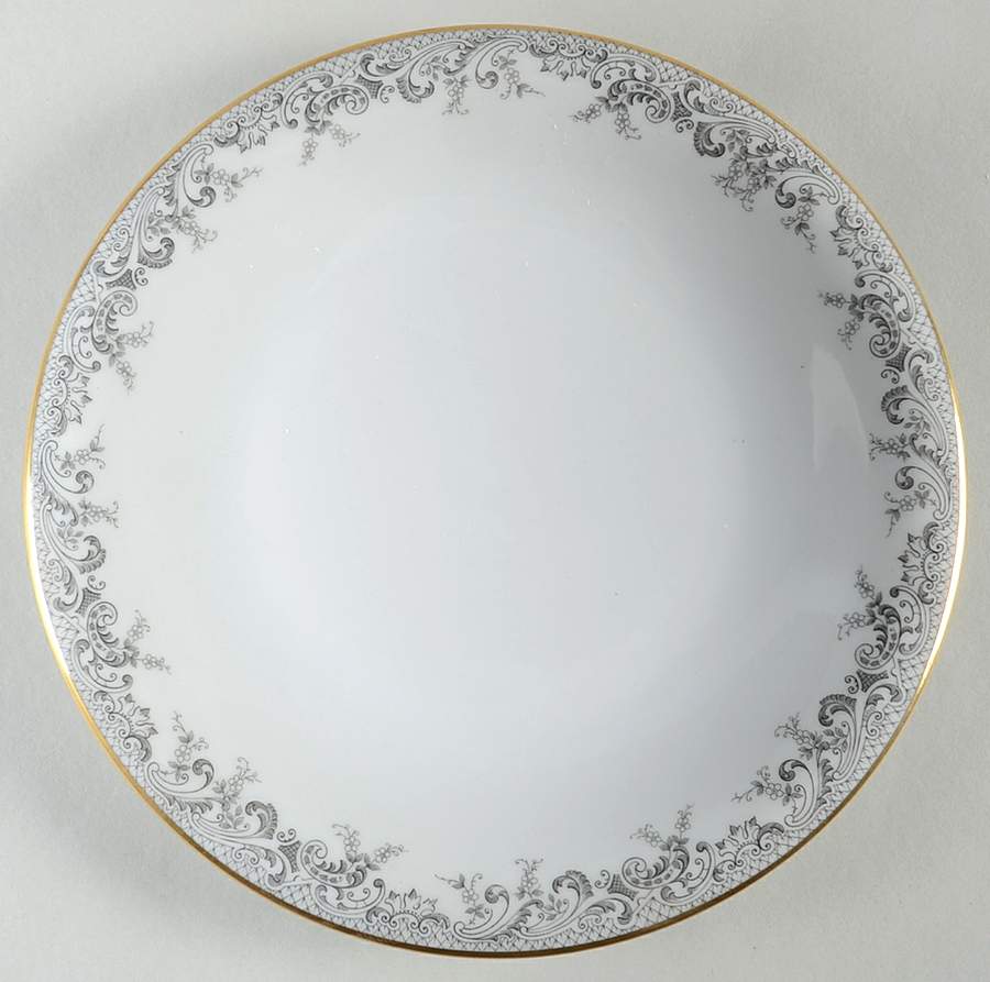 Grey Lace Salad Plate by Hutschenreuther-1