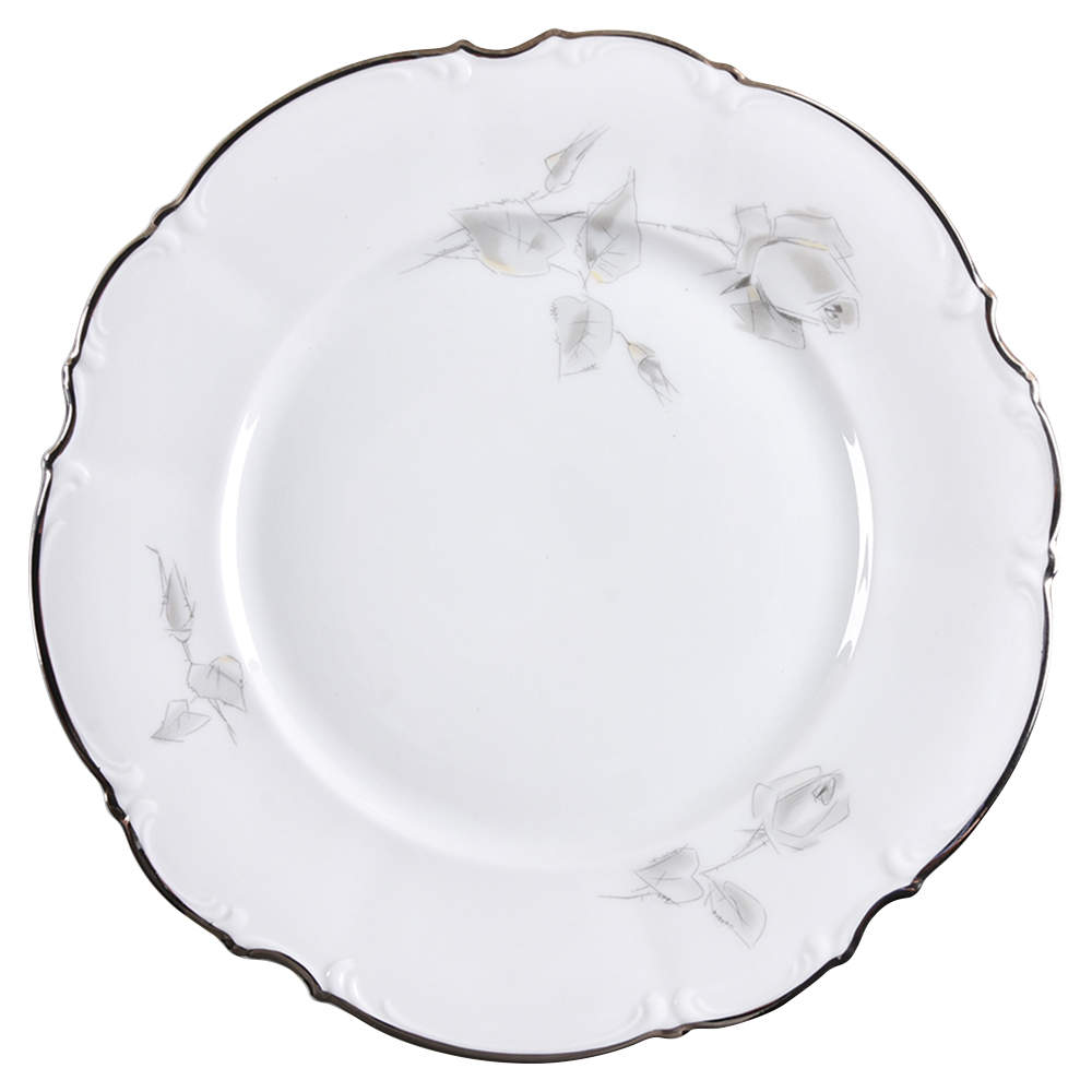 Gray Rose Dinner Plate by Hutschenreuther-1