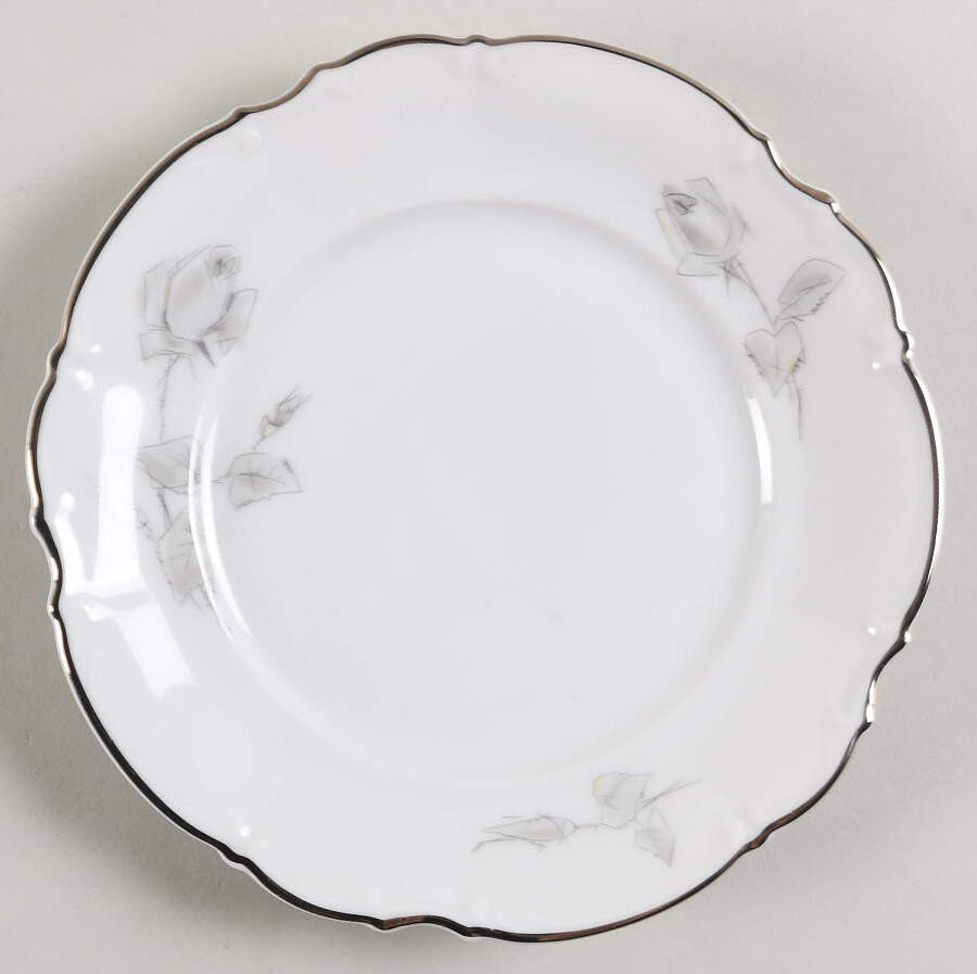 Gray Rose Bread & Butter Plate by Hutschenreuther-1