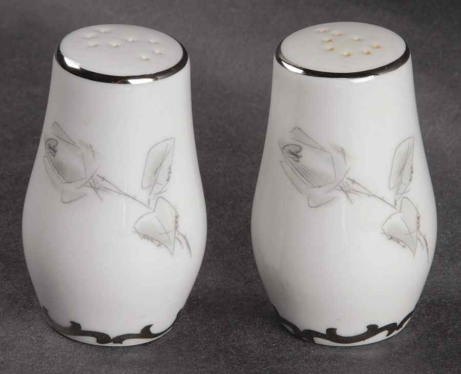 Gray Rose Salt & Pepper Set by Hutschenreuther-1