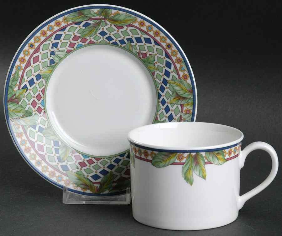 Hacienda Flat Cup & Saucer Set by Hutschenreuther-1