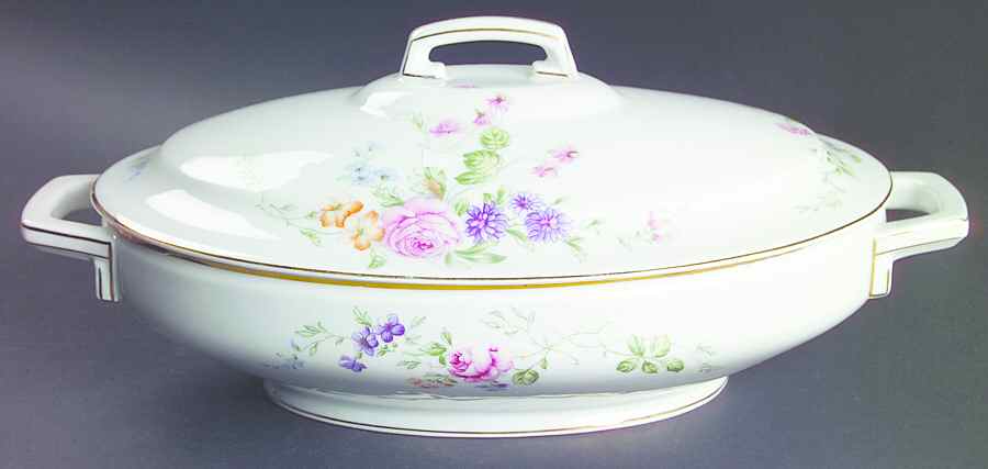 HUT12 (WHITE) Oval Covered Vegetable by Hutschenreuther-1