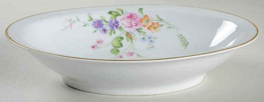 HUT12 (WHITE) 10" Oval Vegetable Bowl by Hutschenreuther-1