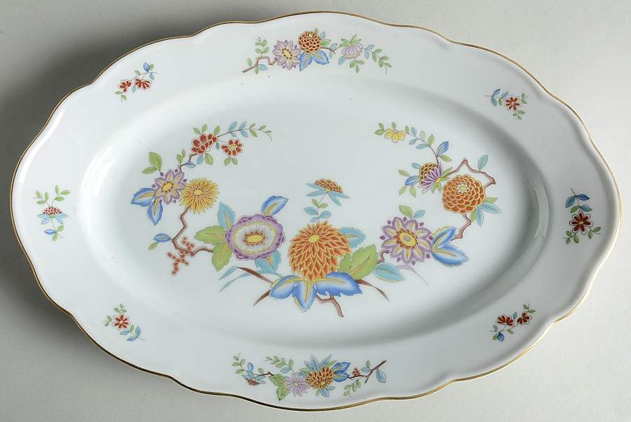 HUT159 13" Oval Serving Platter by Hutschenreuther-1