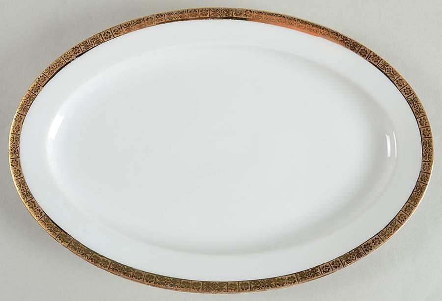 HUT165 12" Oval Serving Platter by Hutschenreuther-1