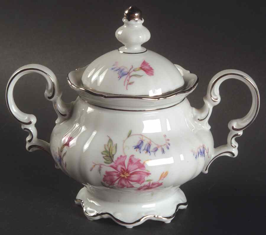 HUT18 Sugar Bowl & Lid by Hutschenreuther-1