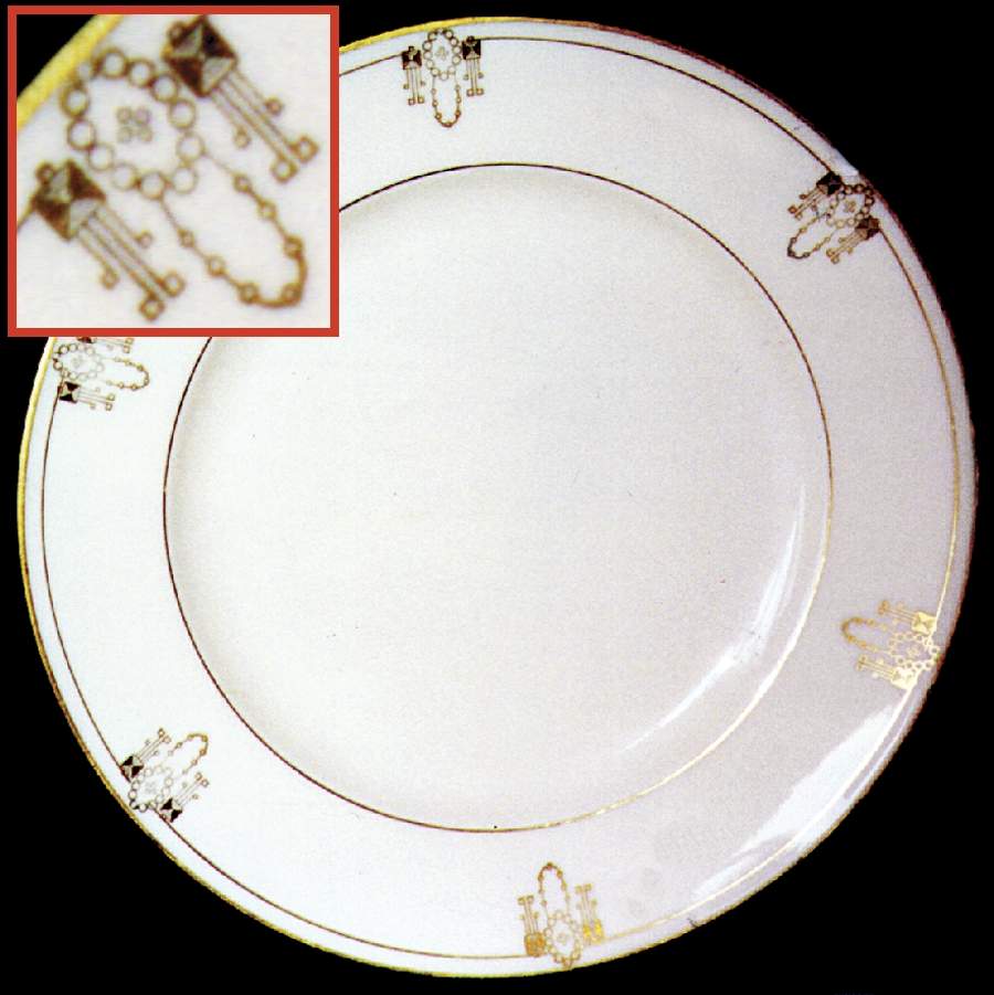 Colonial Gold Dinner Plate by Hutschenreuther-1
