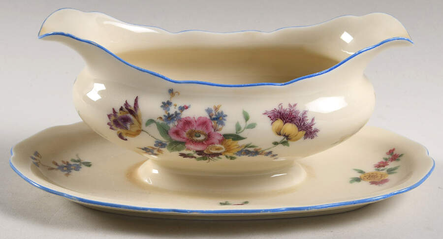 11872 Gravy Boat with Attached Underplate by Hutschenreuther-1