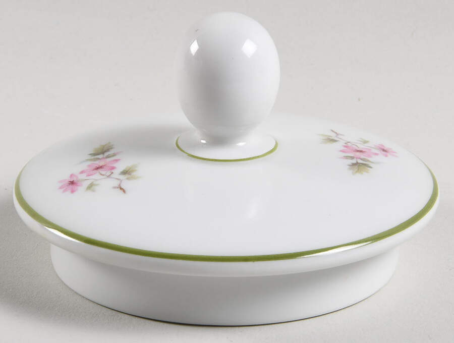 HUT2 (Green Trim) Lid for Teapot by Hutschenreuther-1