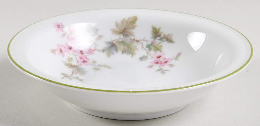 HUT2 (Green Trim) Rim Fruit/Dessert (Sauce) Bowl by Hutschenreuther-1