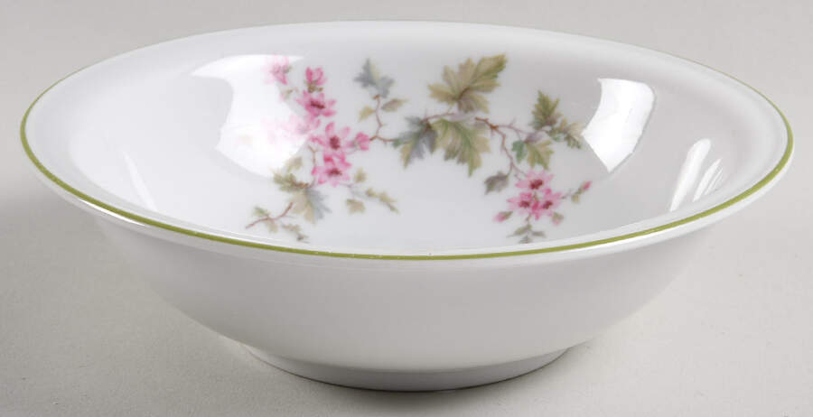 HUT2 (Green Trim) Rim Cereal Bowl by Hutschenreuther-1