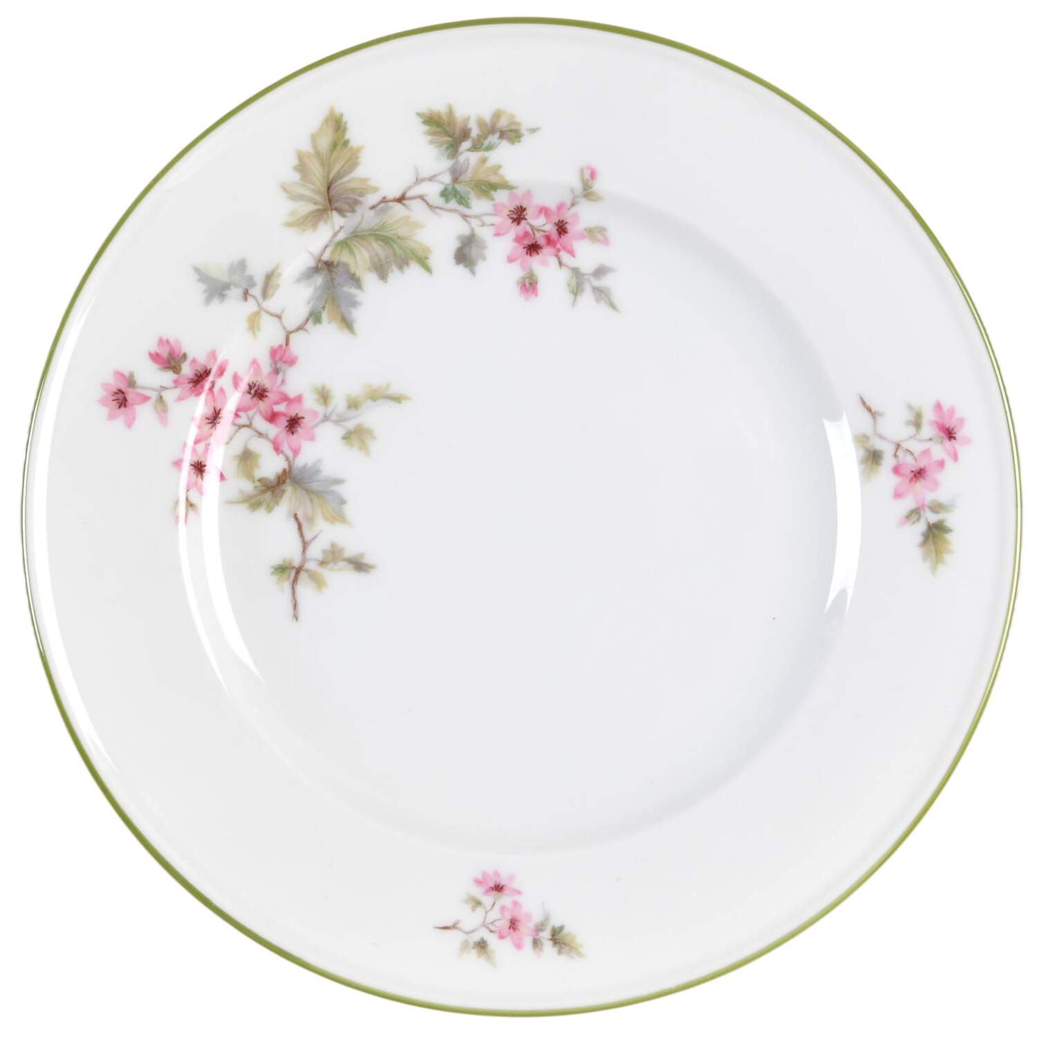 HUT2 (Green Trim) Bread & Butter Plate by Hutschenreuther-1
