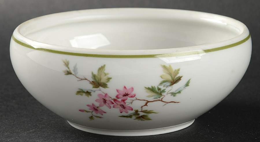 HUT2 (Green Trim) Sugar Bowl No Lid by Hutschenreuther-1