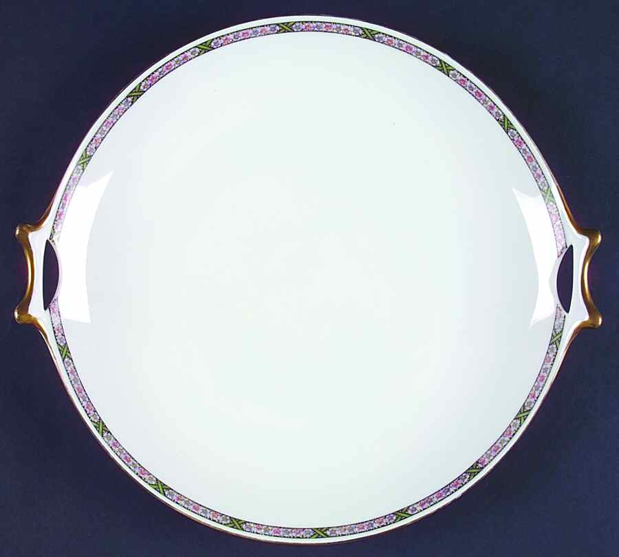 HUT339 Handled Cake Plate by Hutschenreuther-1