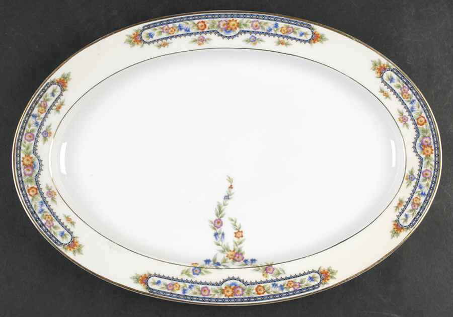 HUT349 14" Oval Serving Platter by Hutschenreuther-1