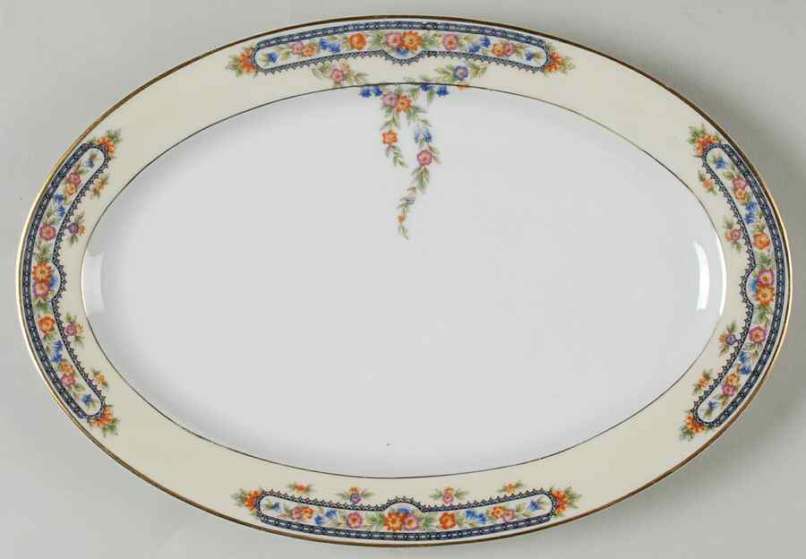 HUT349 12" Oval Serving Platter by Hutschenreuther-1