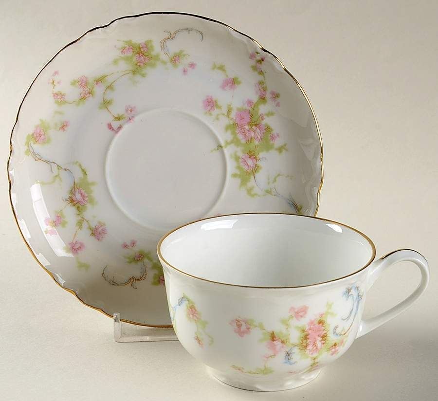 HUT425 Flat Cup & Saucer Set by Hutschenreuther-1