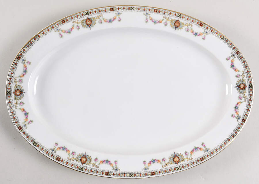 HUT443 14" Oval Serving Platter by Hutschenreuther-1