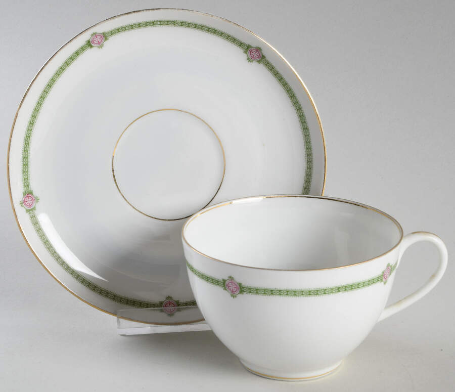 HUT455 Flat Cup & Saucer Set by Hutschenreuther-1