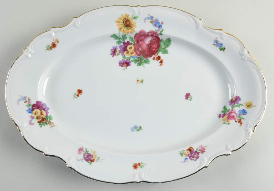 8939 15" Oval Serving Platter by Hutschenreuther-1
