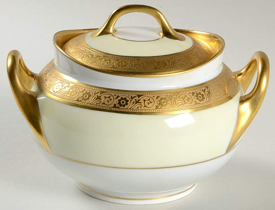 HUT5 Sugar Bowl & Lid by Hutschenreuther-1