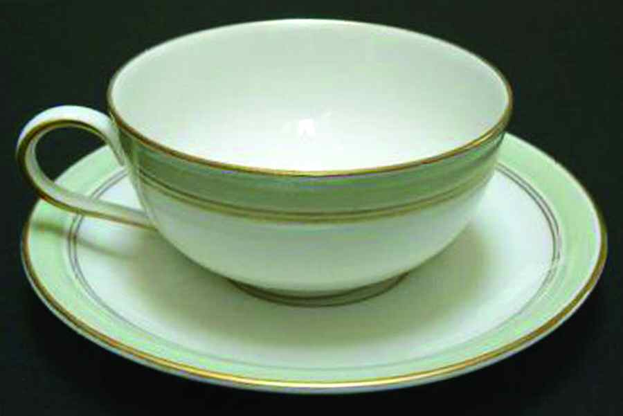 HUT536 Flat Cup & Saucer Set by Hutschenreuther-1